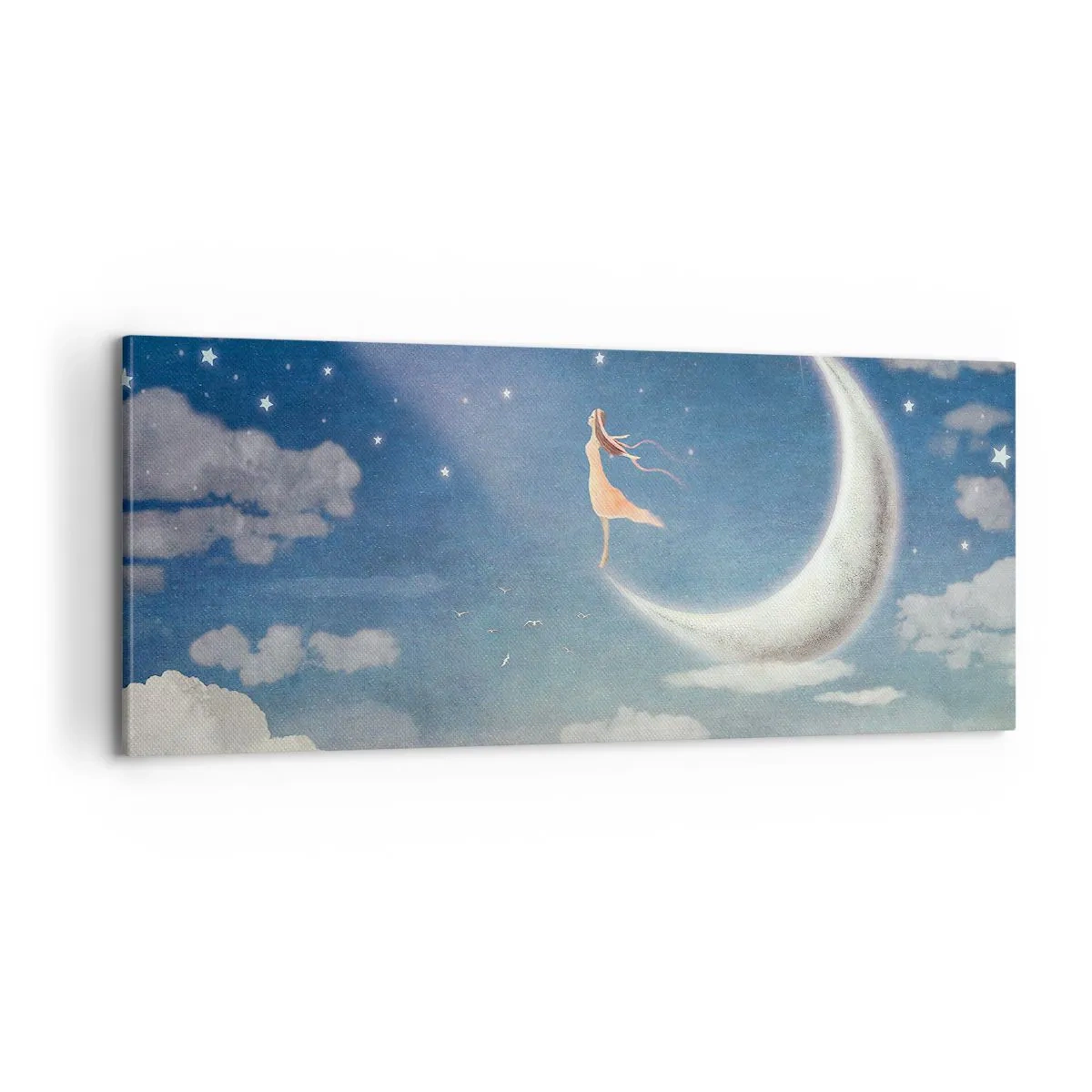 Bild auf Leinwand - Leinwandbild - Blauer Freier - 100x40 cm