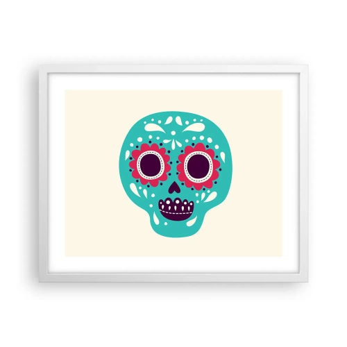 Poster in einem weißen Rahmen - Das Leben – Spaß bis zum Tod - 50x40 cm