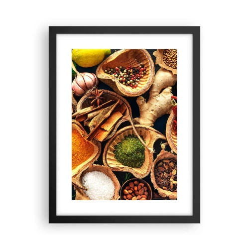 Poster in einem schwarzem Rahmen - Nimm was du willst - 30x40 cm