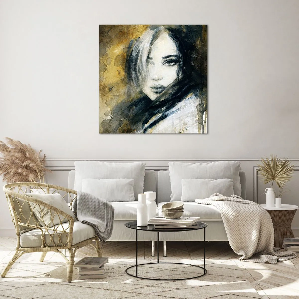 Glasbild - Bild auf glas - unschuldiger oder sinnlicher? - 40x40 cm