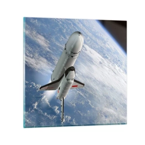 Glasbild - Bild auf glas - Kosmischer Aufstieg - 50x50 cm