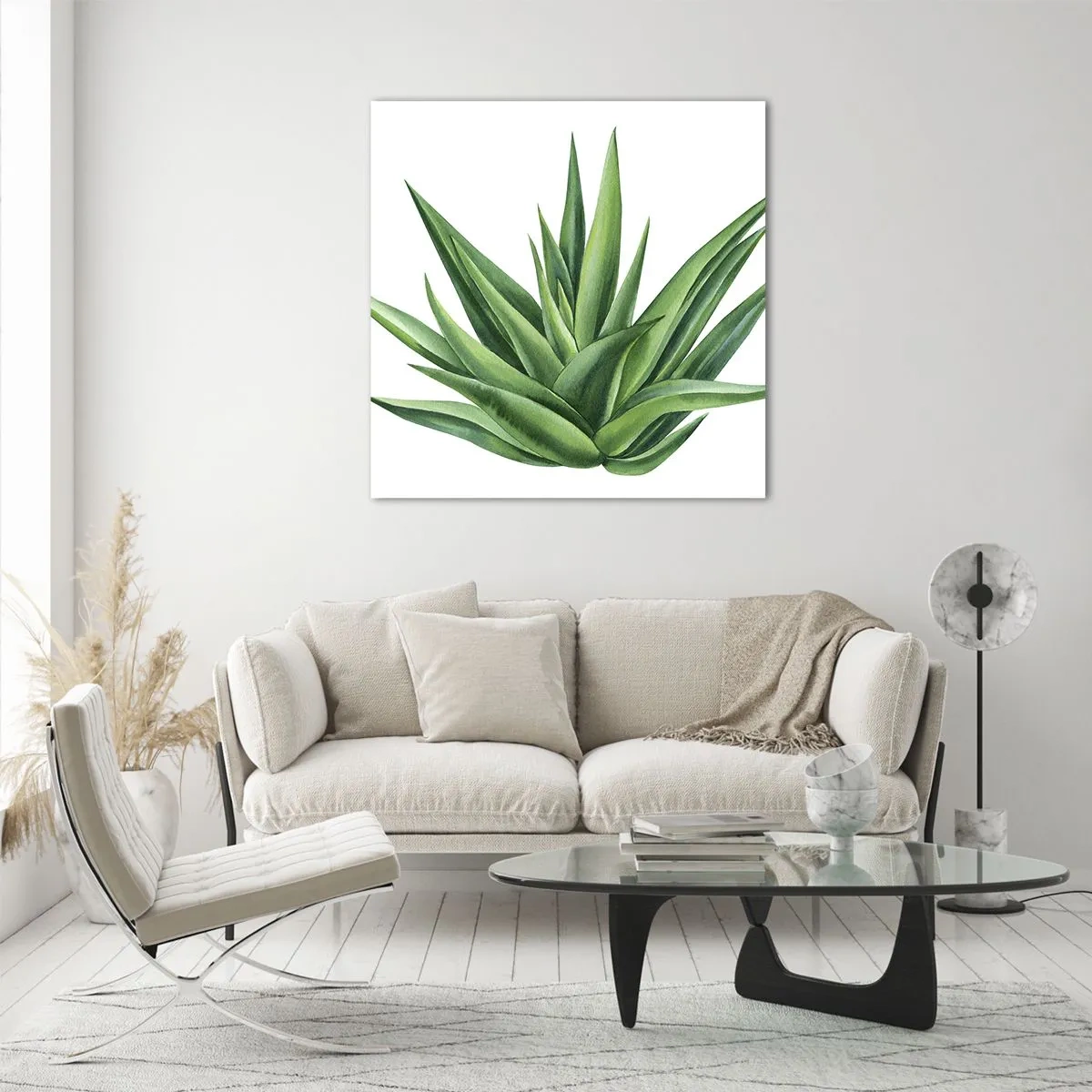 Glasbild - Bild auf glas - Grün – Kraft – Leben - 30x30 cm