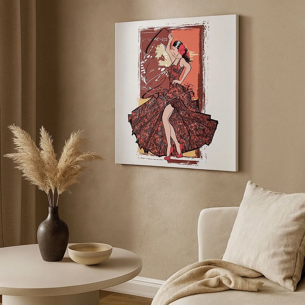 Bild auf Leinwand - Leinwandbild - Im Rhythmus des Herzens - 30x30 cm