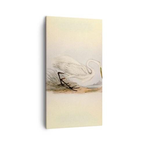 Bild auf Leinwand - Leinwandbild - Dame auf den Binsen - 45x80 cm
