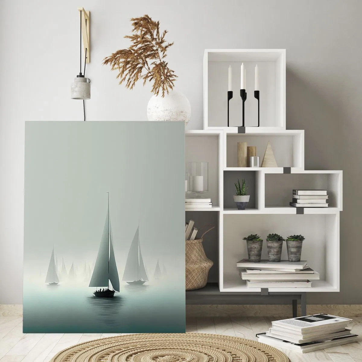 Glasbild - Bild auf glas - Aus Nebel - 80x120 cm