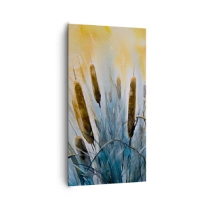 Bild auf Leinwand - Leinwandbild - Die Kälte des Wassers, die Hitze der Sonne - 65x120 cm