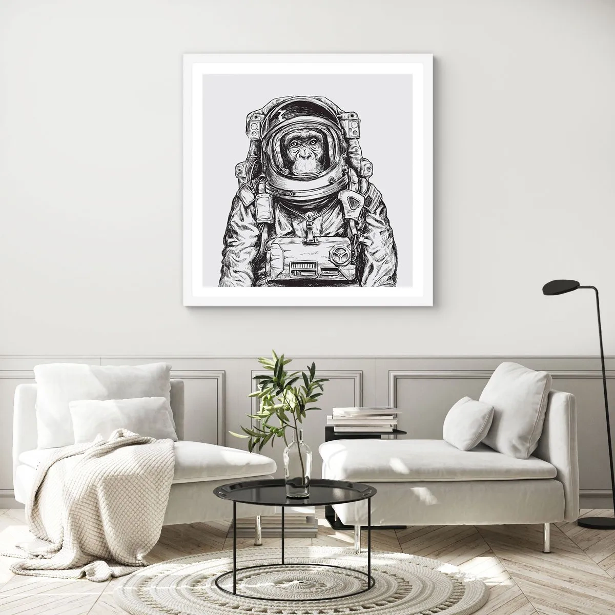 Poster in einem weißen Rahmen - Alternative Evolution - 50x50 cm