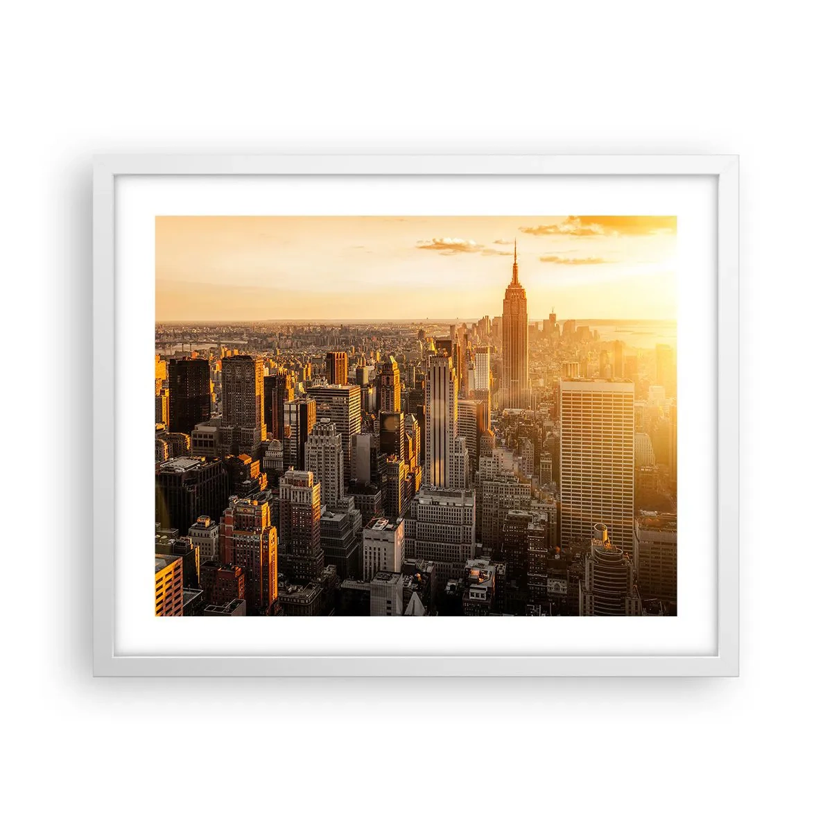 Poster in einem weißen Rahmen - In der Sonne wachsen - 50x40 cm