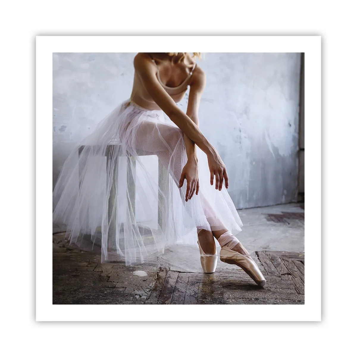 Poster - Bevor die Rampe leuchtet - 60x60 cm