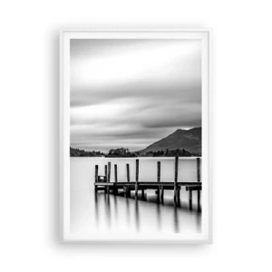 Poster in einem weißen Rahmen - Milde und Kraft - 70x100 cm