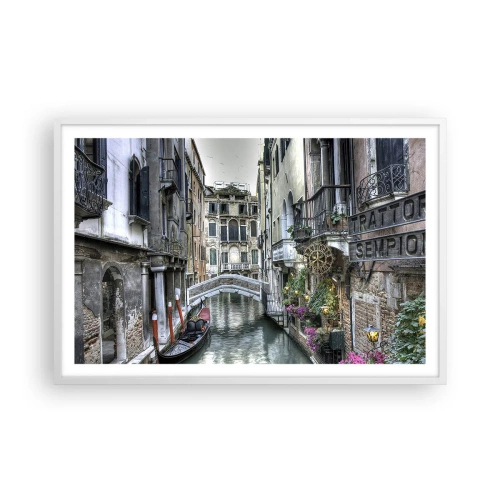 Poster in einem weißen Rahmen - Seit Jahrhunderten in stiller Besinnung - 91x61 cm