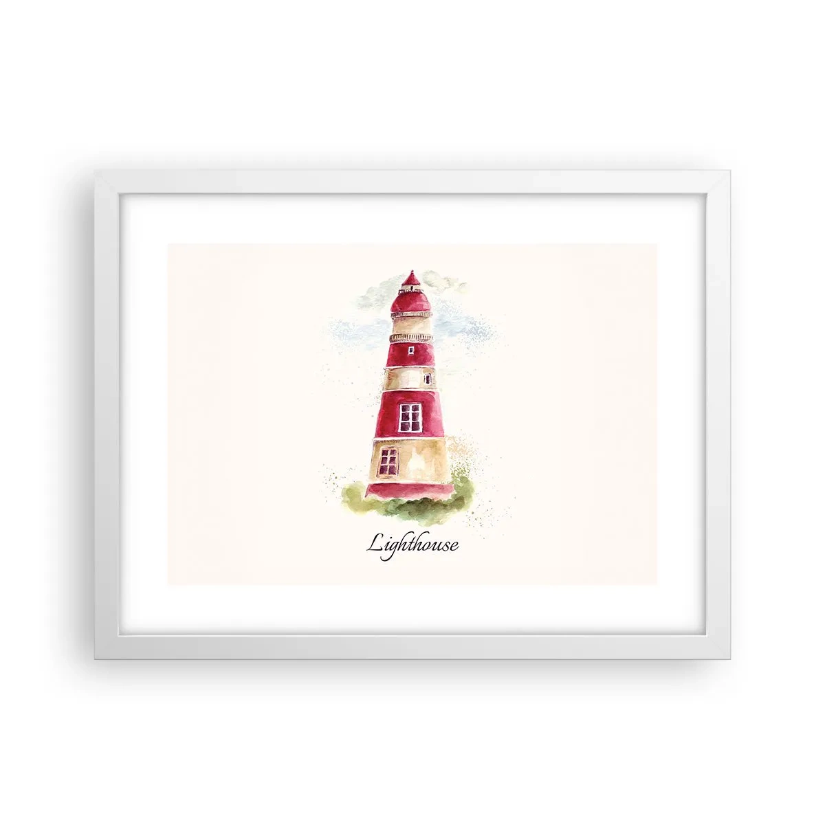 Poster in einem weißen Rahmen - Das Wetter ringsum ist immer gut - 40x30 cm