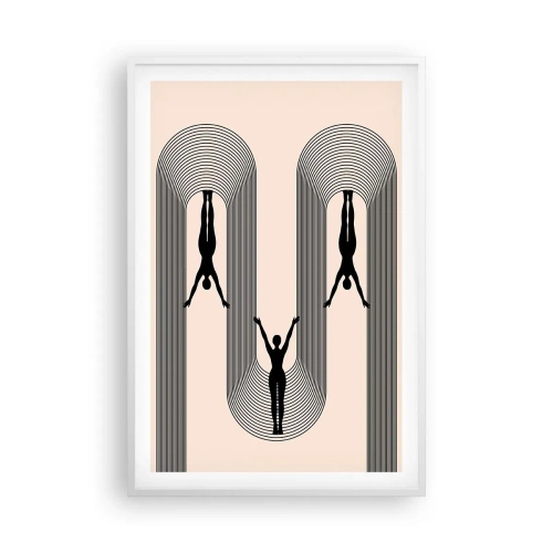 Poster in einem weißen Rahmen - Verkehrt herum - 61x91 cm
