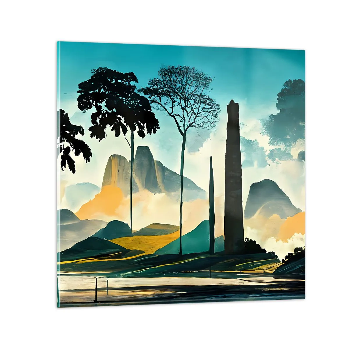 Glasbild - Bild auf glas - Immer höher und höher - 50x50 cm