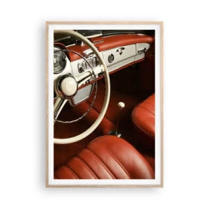 Poster in einem Rahmen aus heller Eiche - Luxus im Vintagestil - 70x100 cm