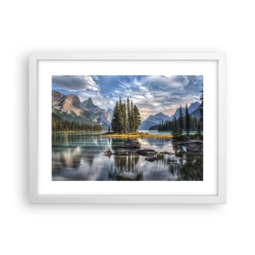 Poster in einem weißen Rahmen - An dem tollen und sauberen Wasser ... - 40x30 cm
