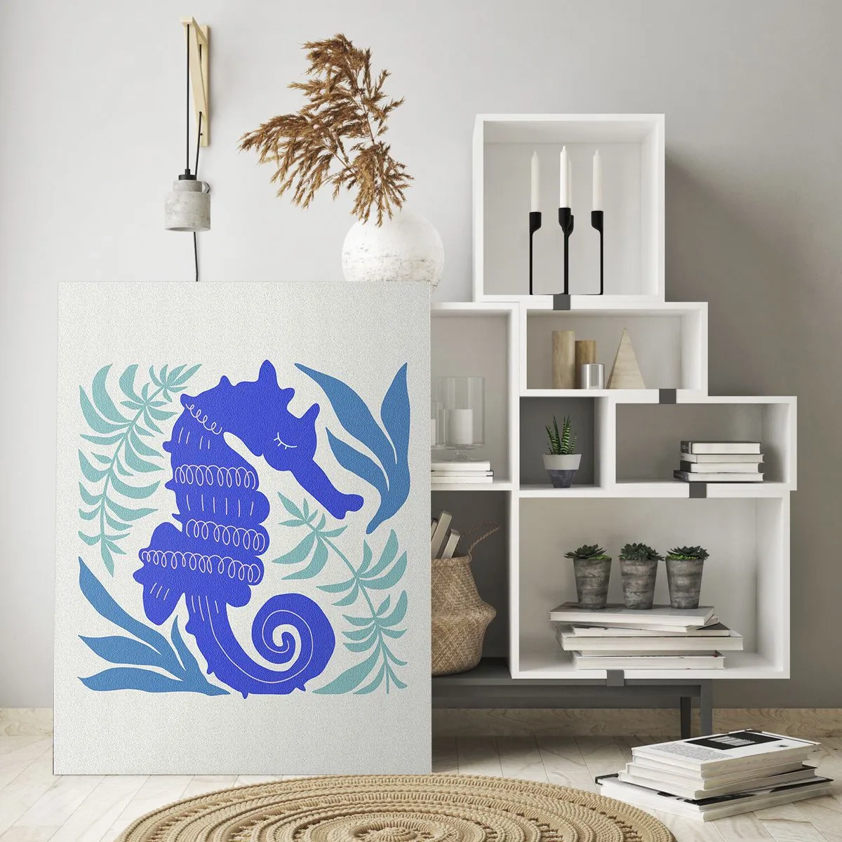 Glasbild - Bild auf glas - Auf einer Unterwasserwiese - 80x120 cm