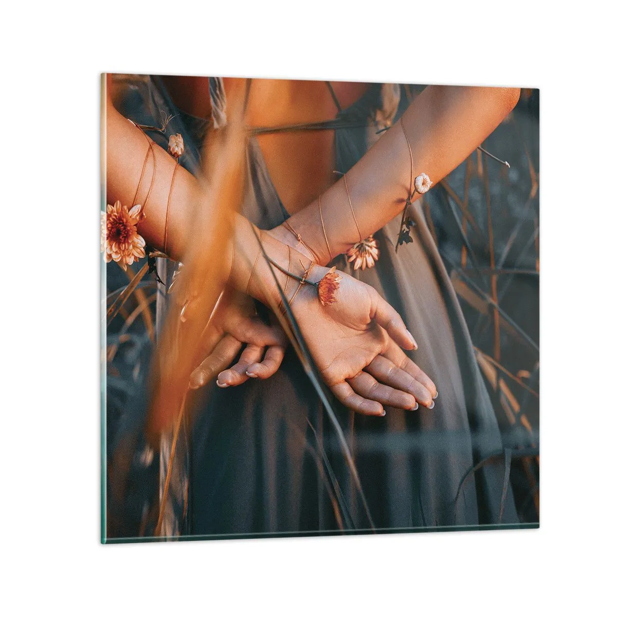 Glasbild - Bild auf glas - Verbunden mit der Natur - 30x30 cm