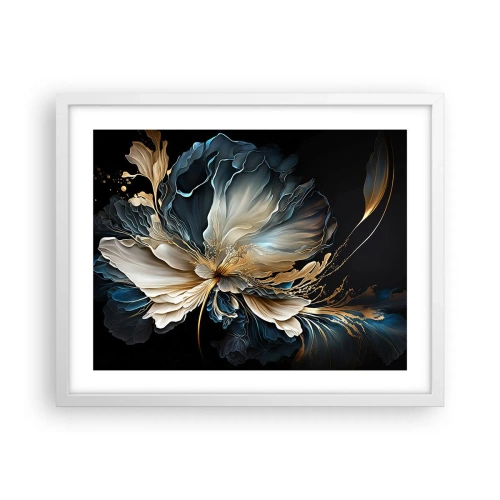 Poster in einem weißen Rahmen - Märchenhafte Farnblume - 50x40 cm