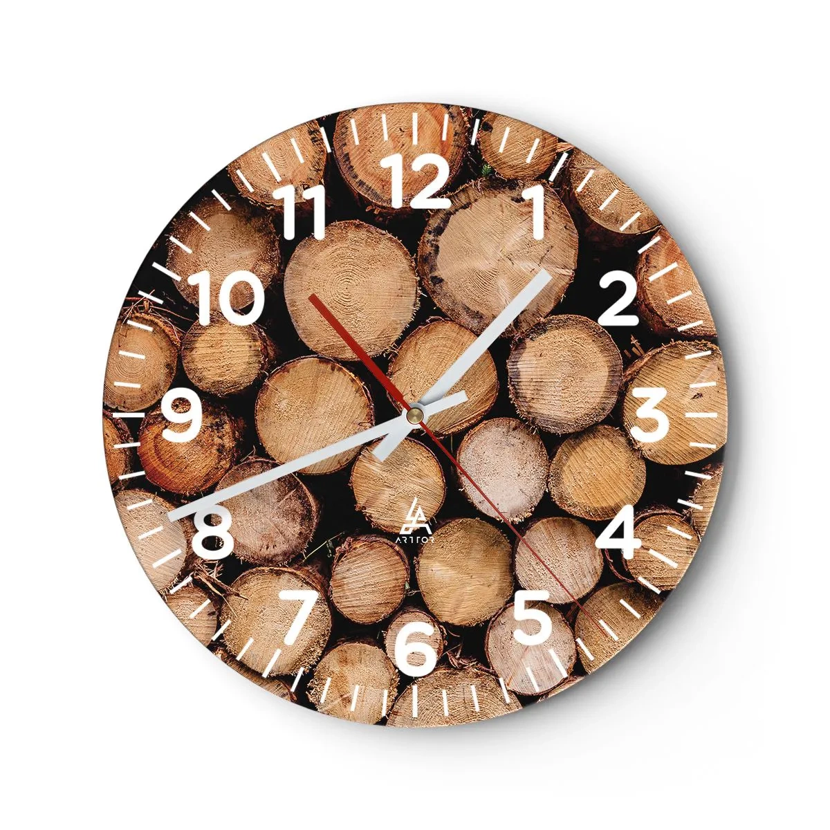 Wanduhr - Glasuhr - Ein neuer Anfang - 30x30 cm