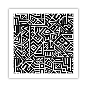 Poster - Präkolumbianische Komposition - 50x50 cm