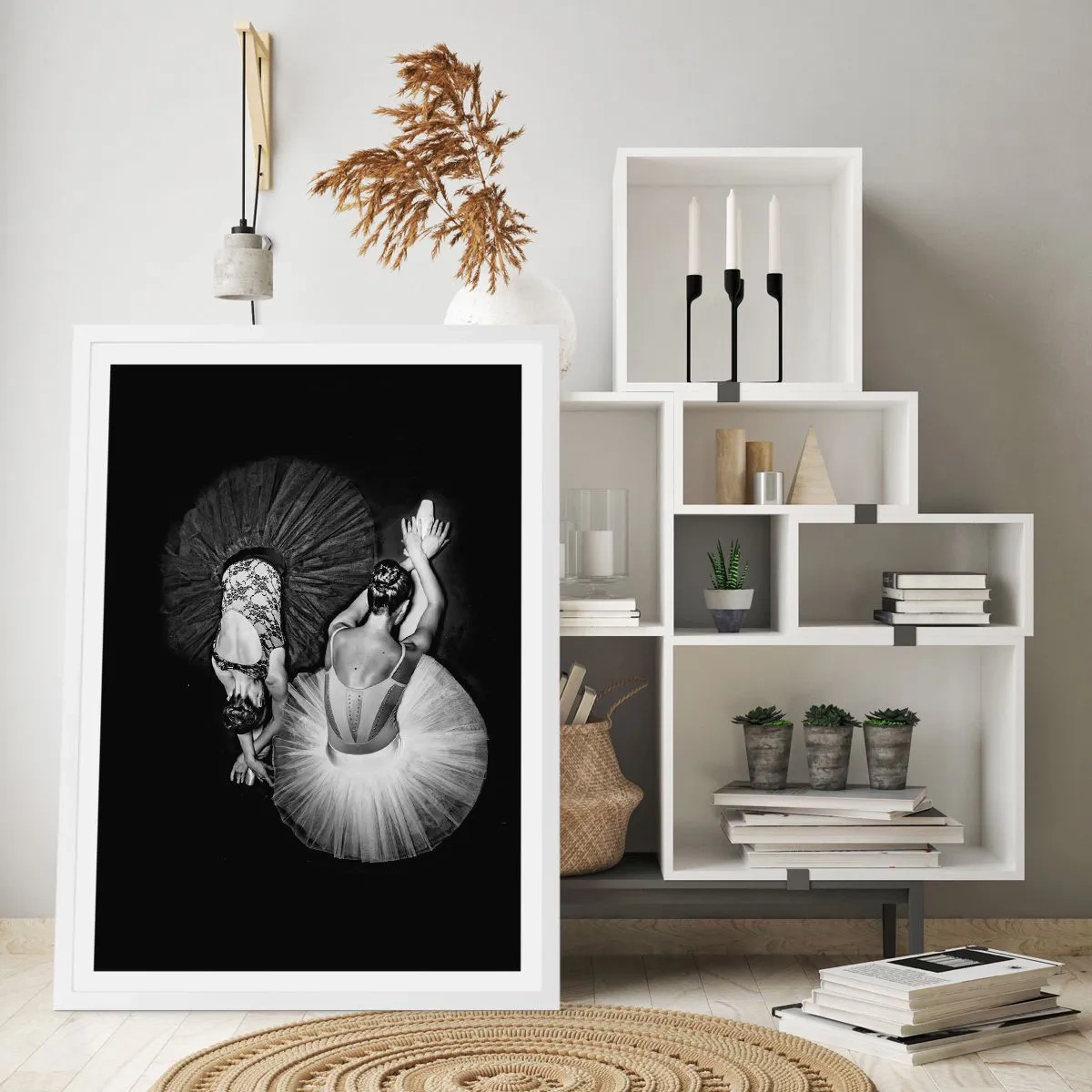 Poster in einem weißen Rahmen - Jin und Jang – perfekte Balance - 50x70 cm