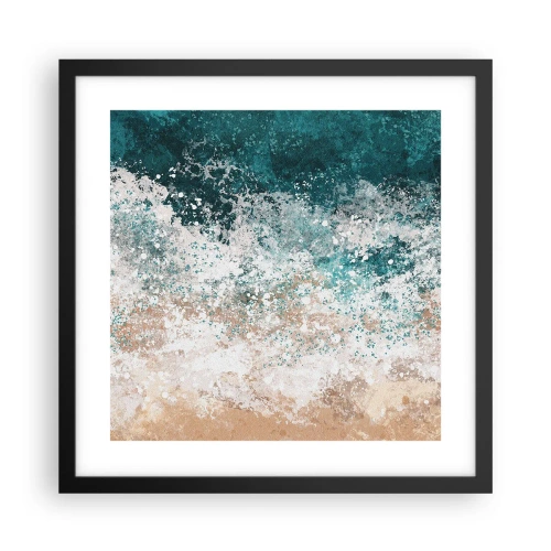 Poster in einem schwarzem Rahmen - Meeresgeschichten - 40x40 cm