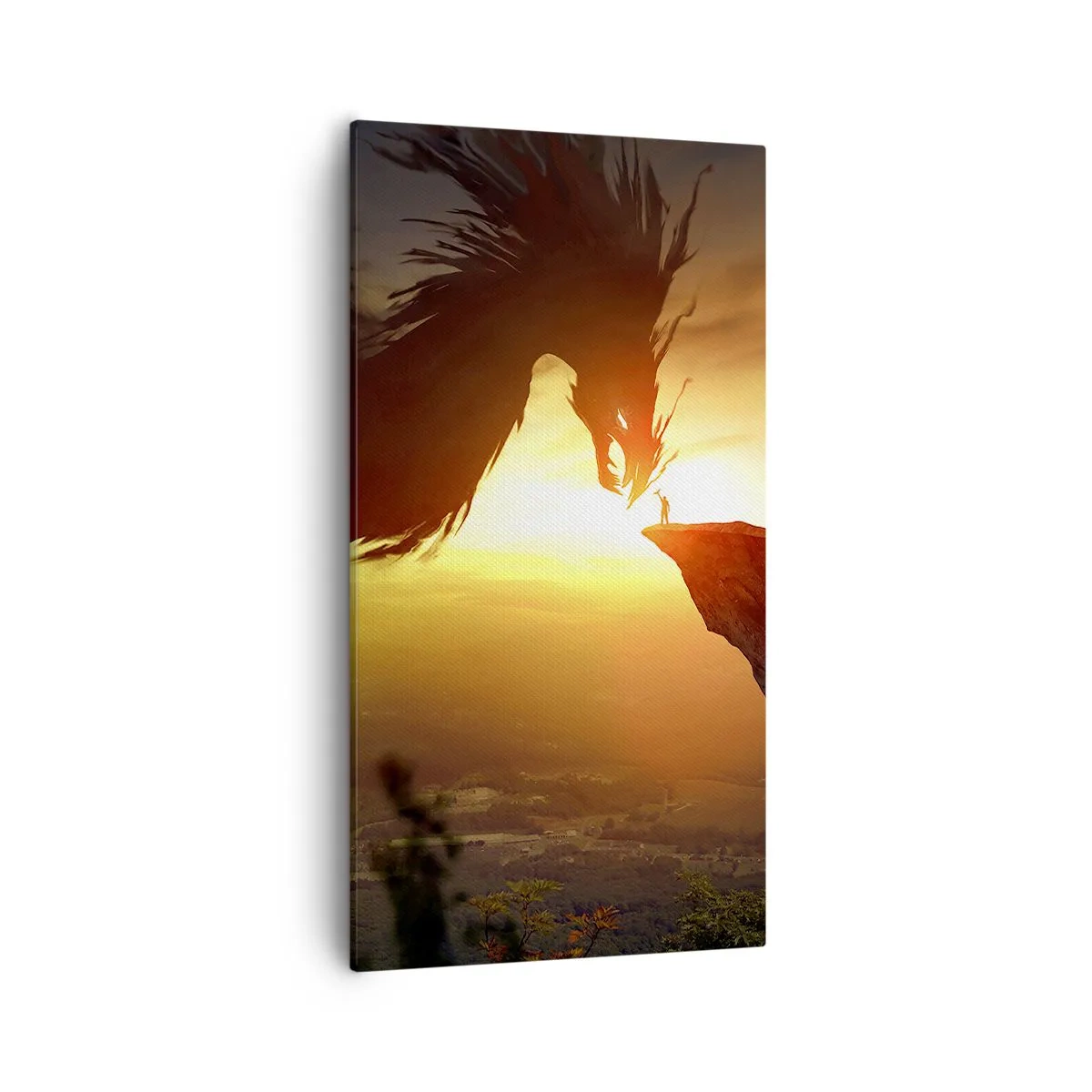 Bild auf Leinwand - Leinwandbild - Drachentöter - 55x100 cm