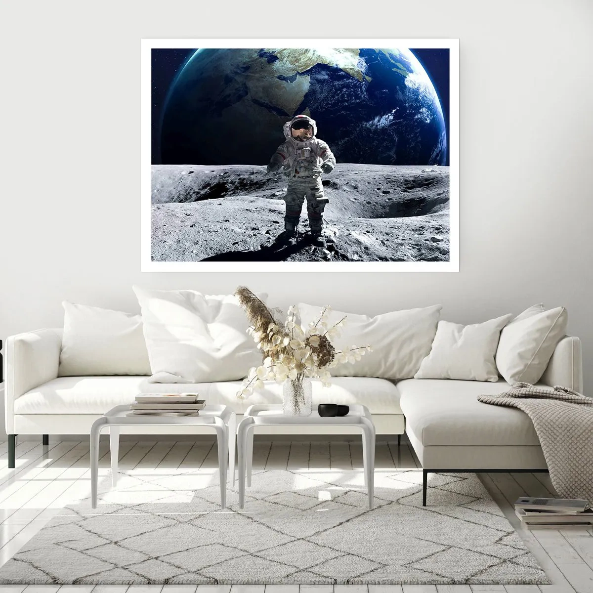 Poster - Grüße vom Mond - 70x50 cm