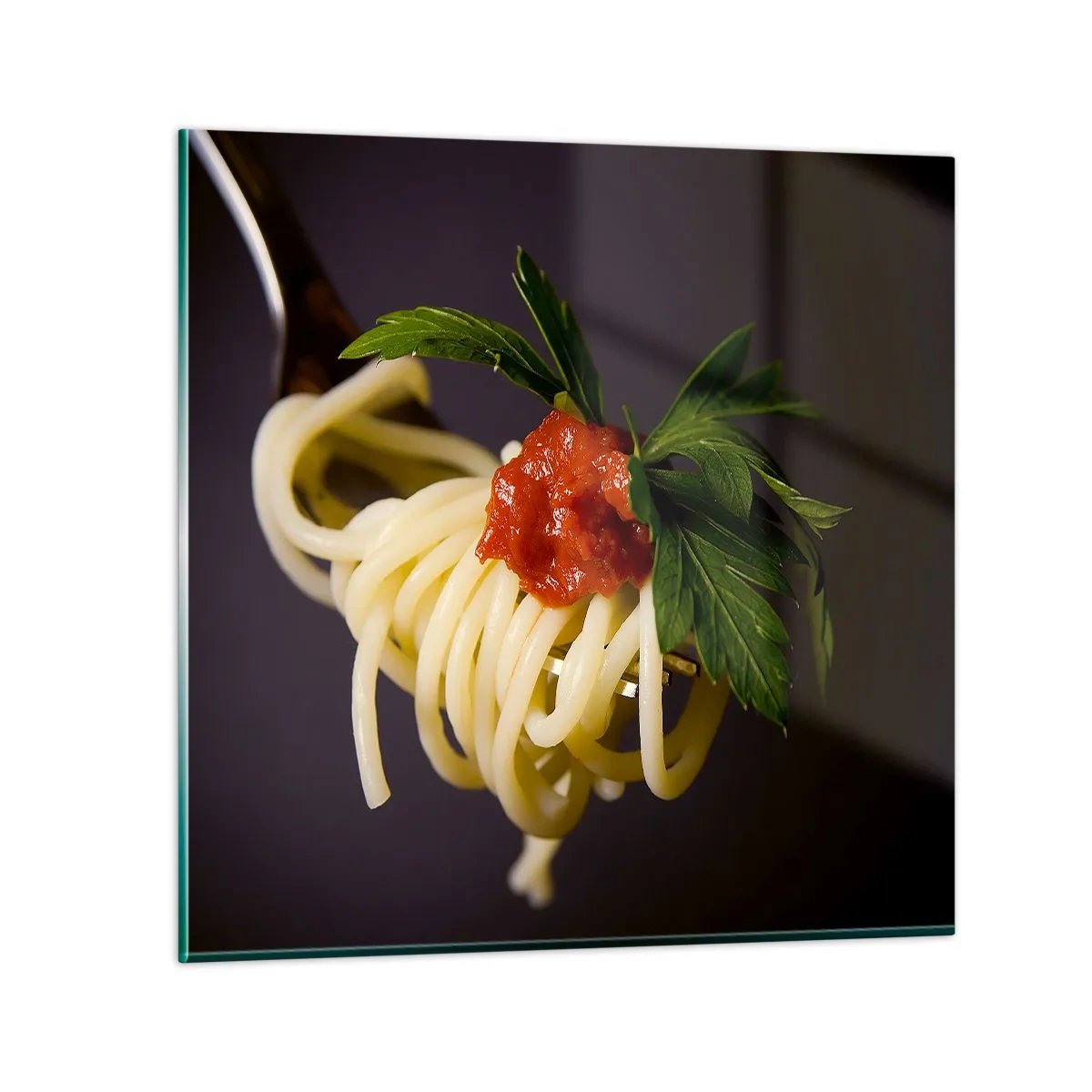 Glasbild - Bild auf glas - Ein leckerer Bissen - 70x70 cm