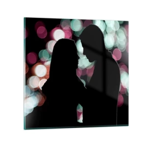 Glasbild - Bild auf glas - Jawohl! - 70x70 cm