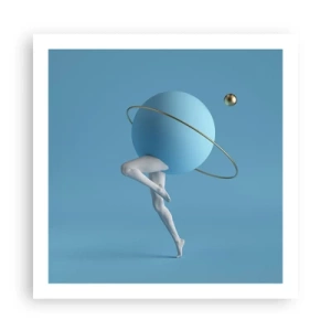 Poster - Und die Planeten spielen verrückt - 60x60 cm