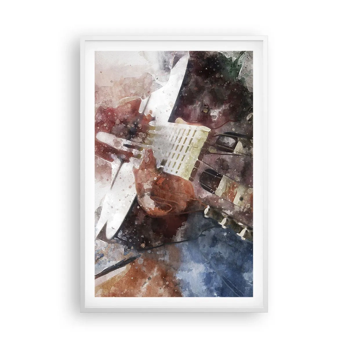 Poster in einem weißen Rahmen - Und was halten Sie davon? - 61x91 cm