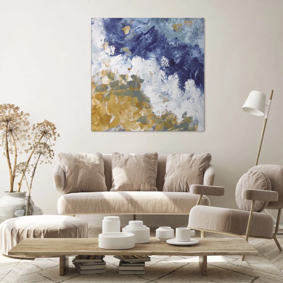 Bild auf Leinwand - Leinwandbild - Tanz der Naturelemente - 50x50 cm