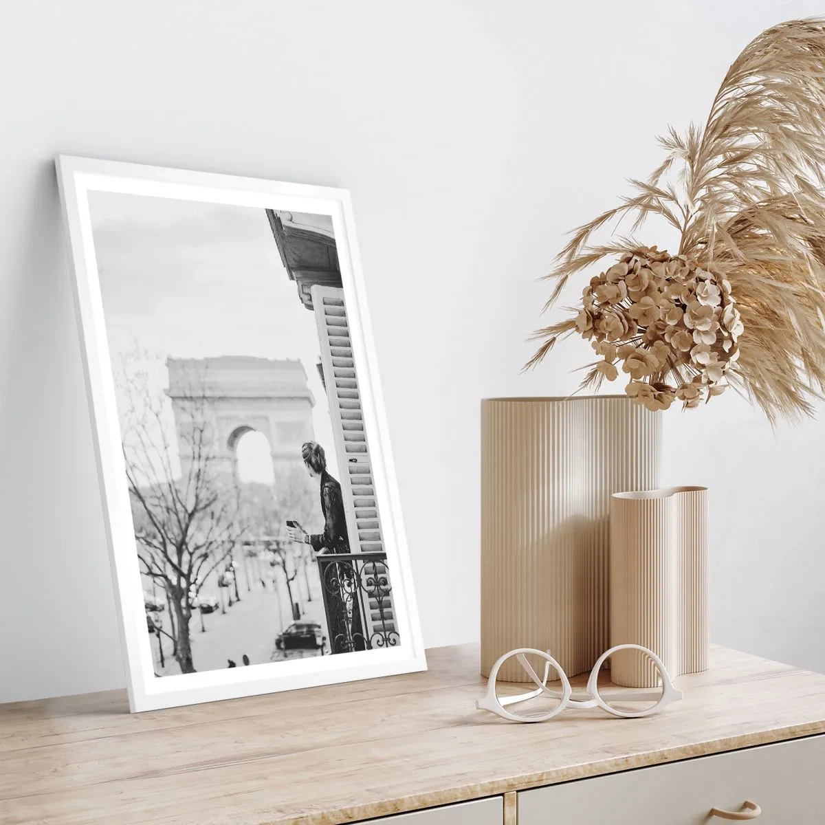 Poster in einem weißen Rahmen - Ein Zimmer mit Aussicht - 40x50 cm