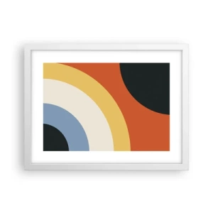 Poster in einem weißen Rahmen - Zu mir selbst - 40x30 cm