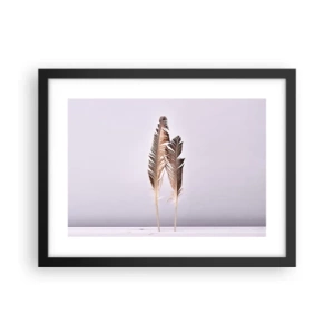 Poster in einem schwarzem Rahmen - Gegen das Nichts - 40x30 cm