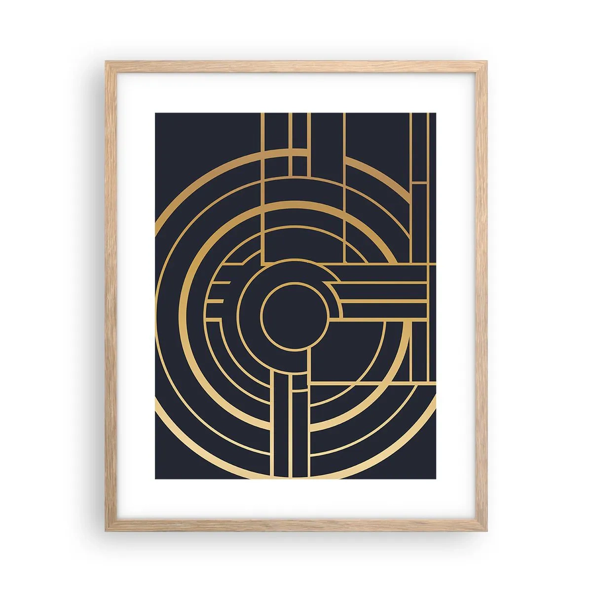 Poster in einem Rahmen aus heller Eiche - Wendungen der Dinge - 40x50 cm