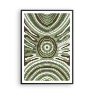 Poster in einem schwarzem Rahmen - Explosion von Emotionen - 70x100 cm