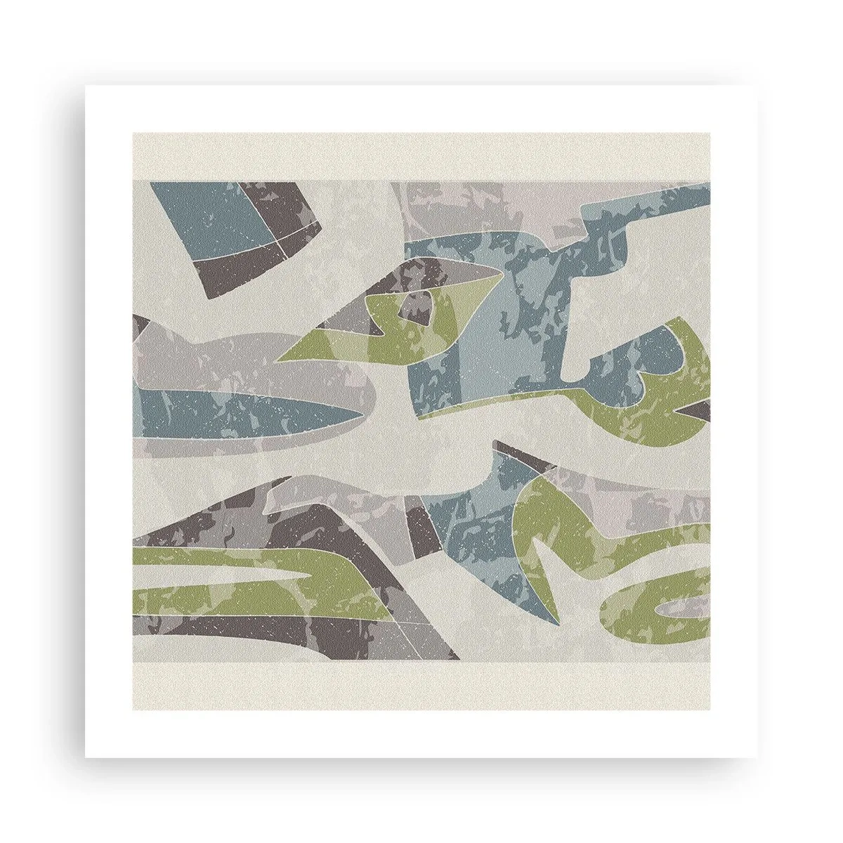 Poster - Komposition hinter dem Glas - 50x50 cm