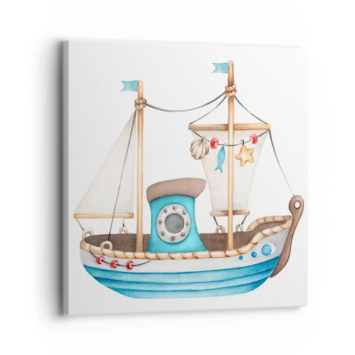 Bild auf Leinwand - Leinwandbild - Ahoi, Abenteuer! - 30x30 cm