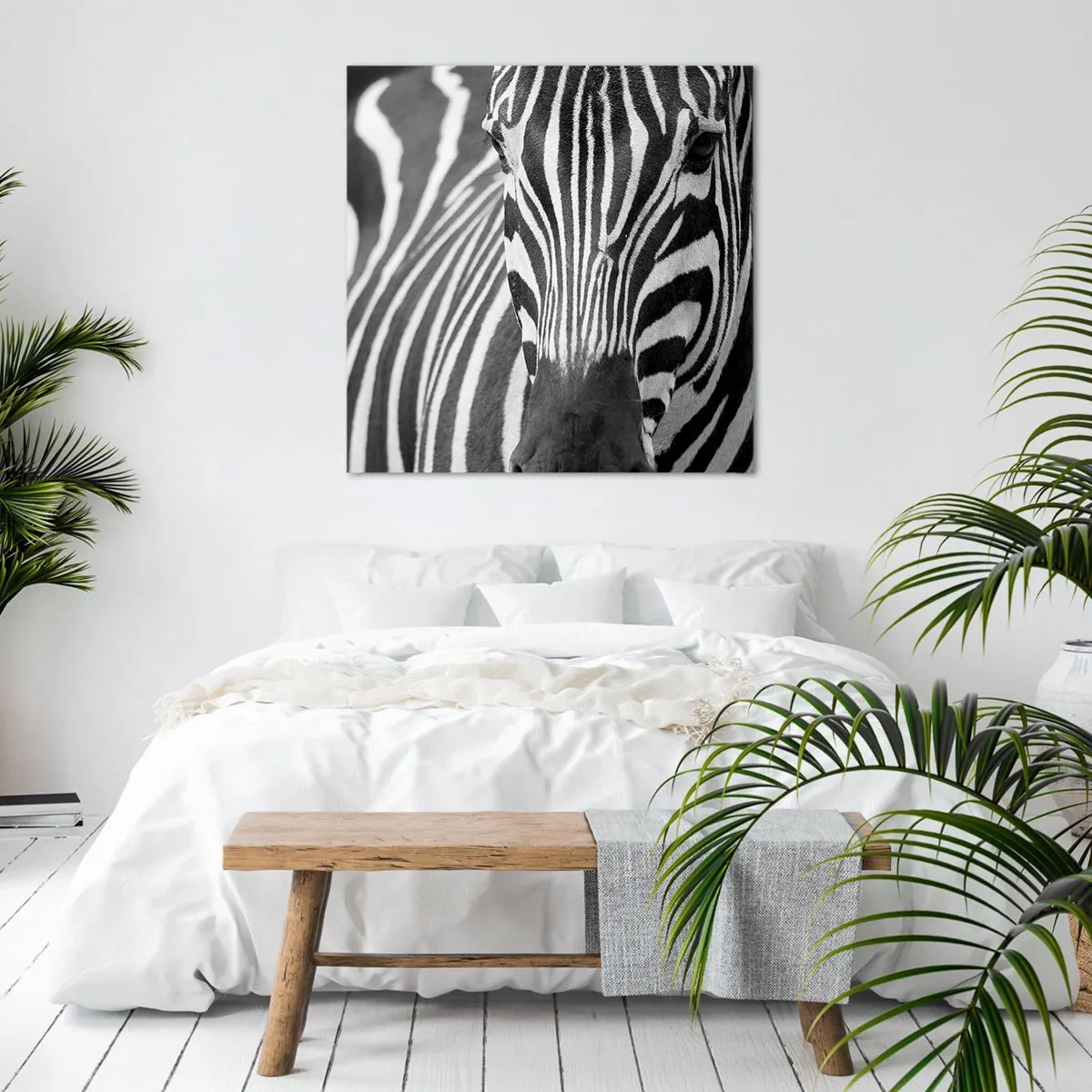 Bild auf Leinwand - Leinwandbild - Die Welt ist schwarz und weiß - 30x30 cm