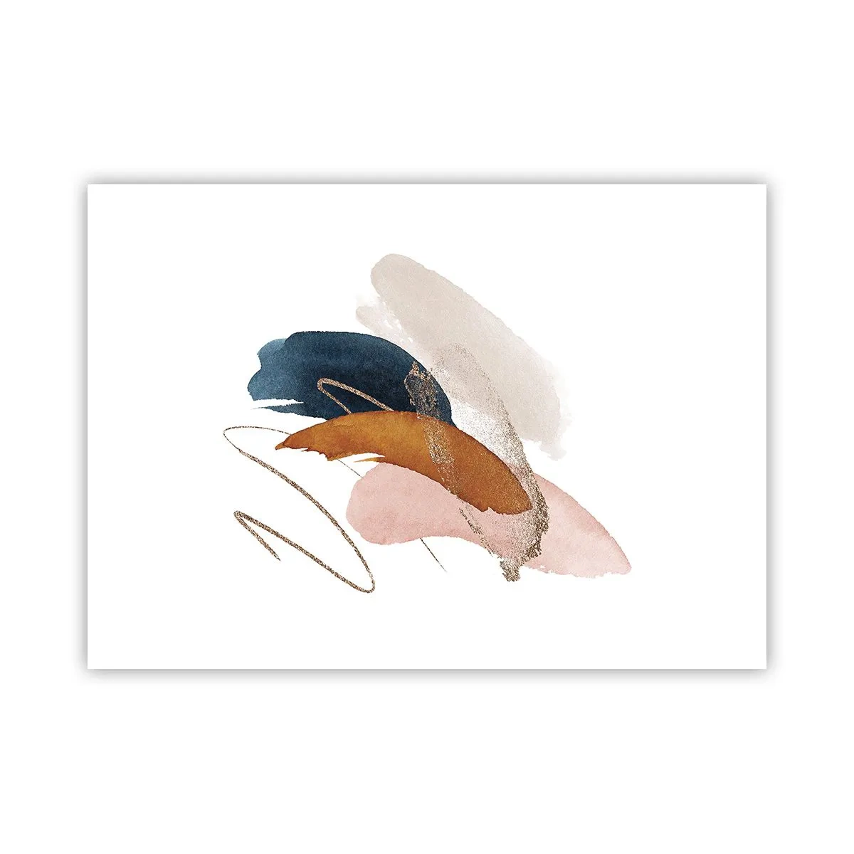 Poster - Geflügelte Komposition - 70x50 cm