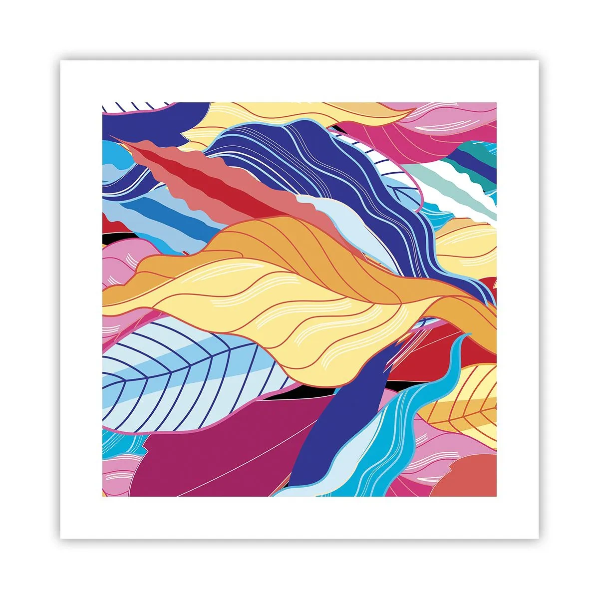 Poster - Buntes Durcheinander - 40x40 cm