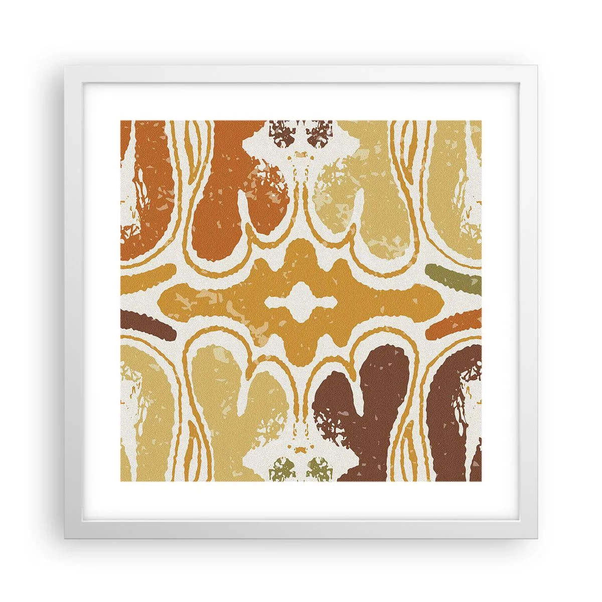 Poster in einem weißen Rahmen - Sentimentale Abstraktion - 40x40 cm