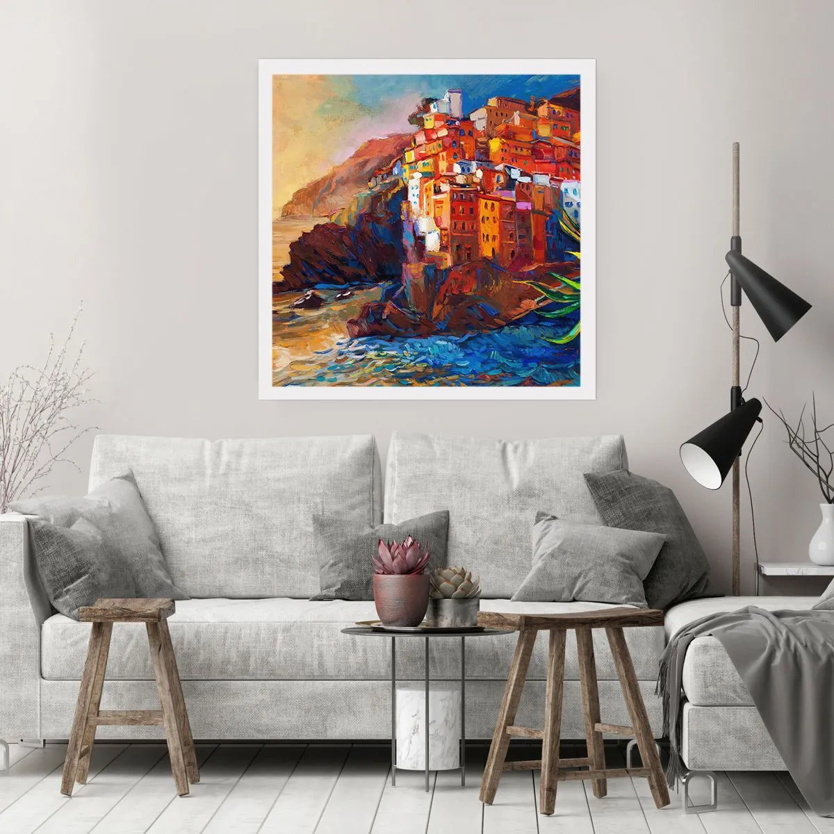 Poster - Italienische Atmosphäre - 50x50 cm