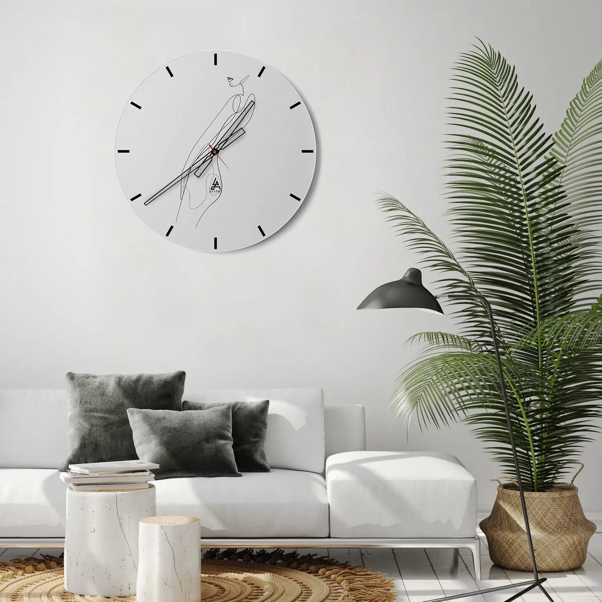 Wanduhr - Glasuhr - Bloß ein Versprechen - 40x40 cm