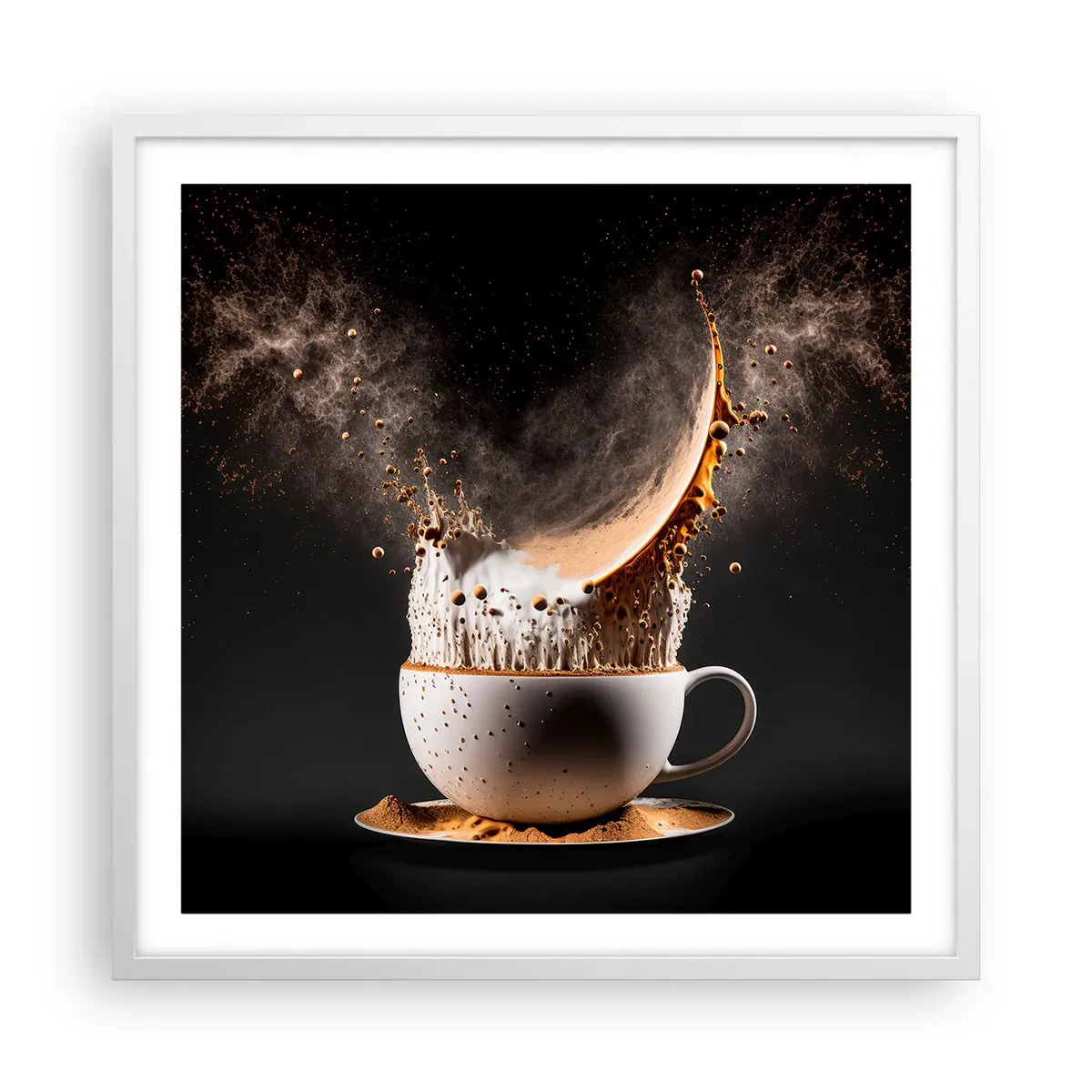 Poster in einem weißen Rahmen - Geschmacksexplosion - 60x60 cm