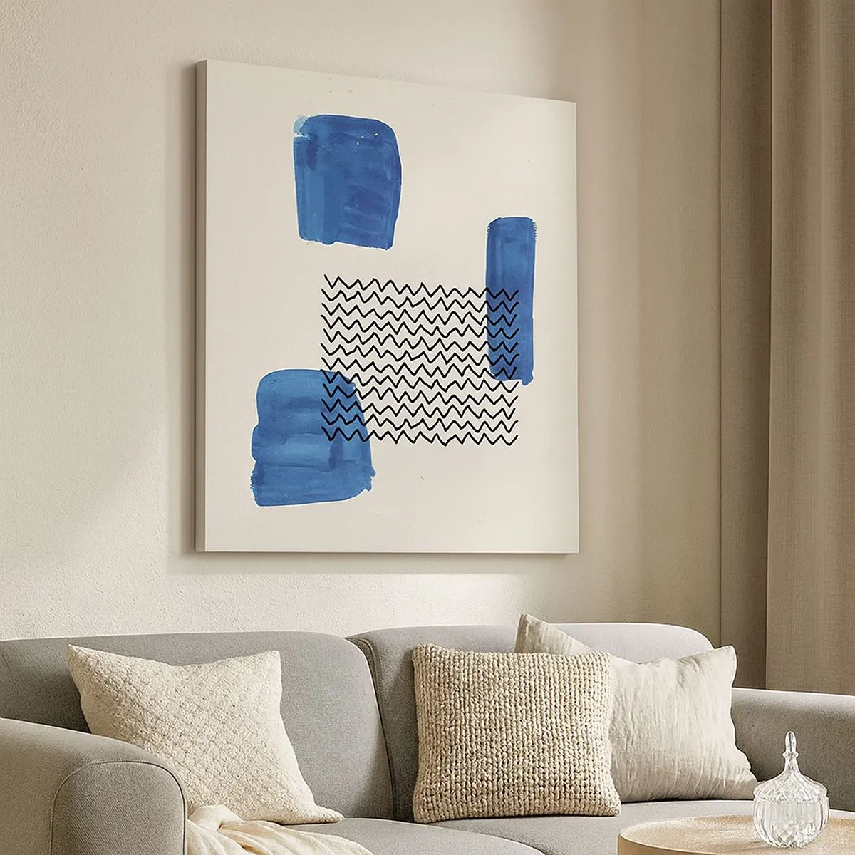 Bild auf Leinwand - Leinwandbild - Ein abstraktes Quartett - 30x30 cm