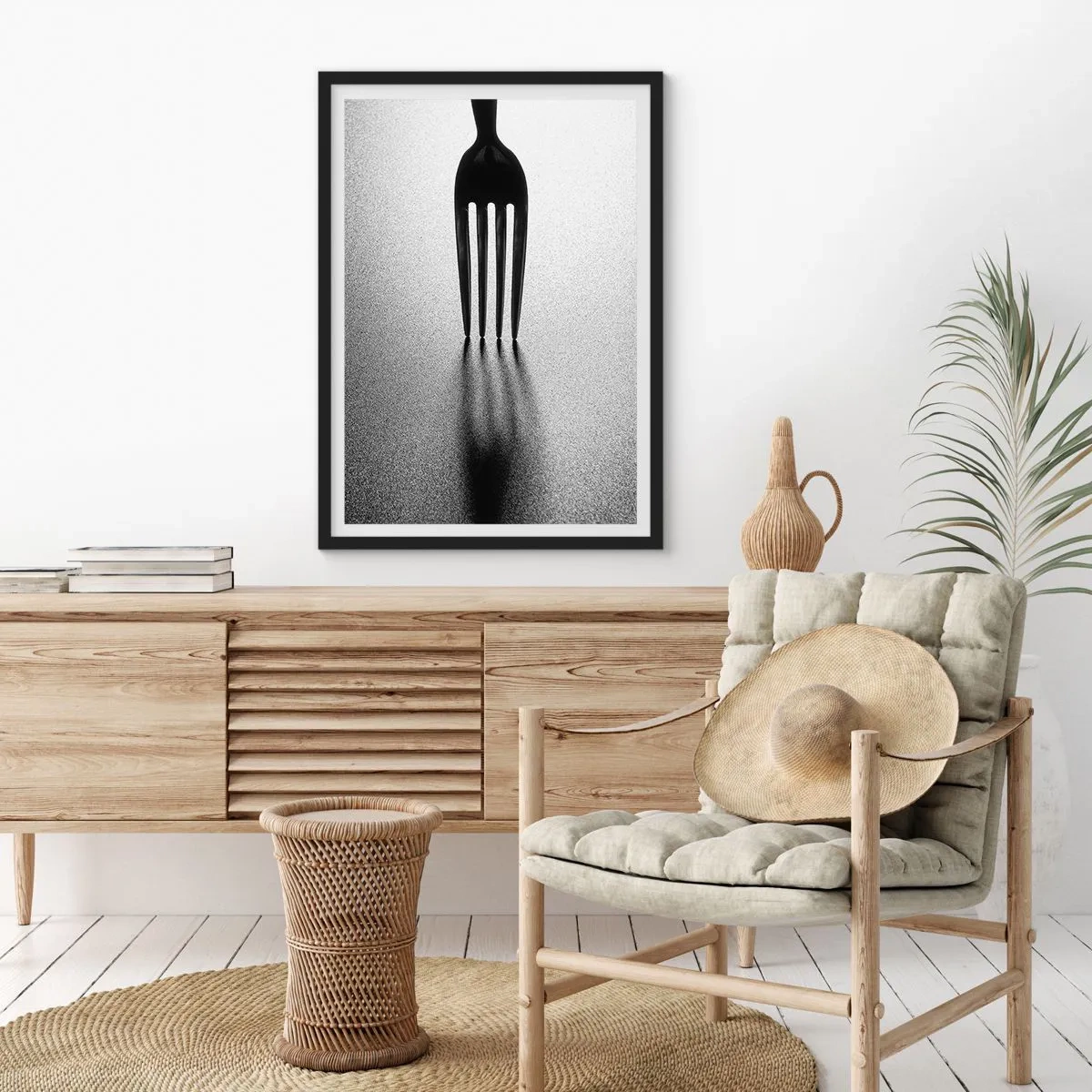 Poster in einem schwarzem Rahmen - Licht und Schatten - 61x91 cm